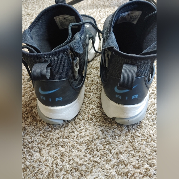 Nike Air Presto Mid Utility Black And White Hi-Top Sneaker Shoes Size 9 - Picture 4 of 8